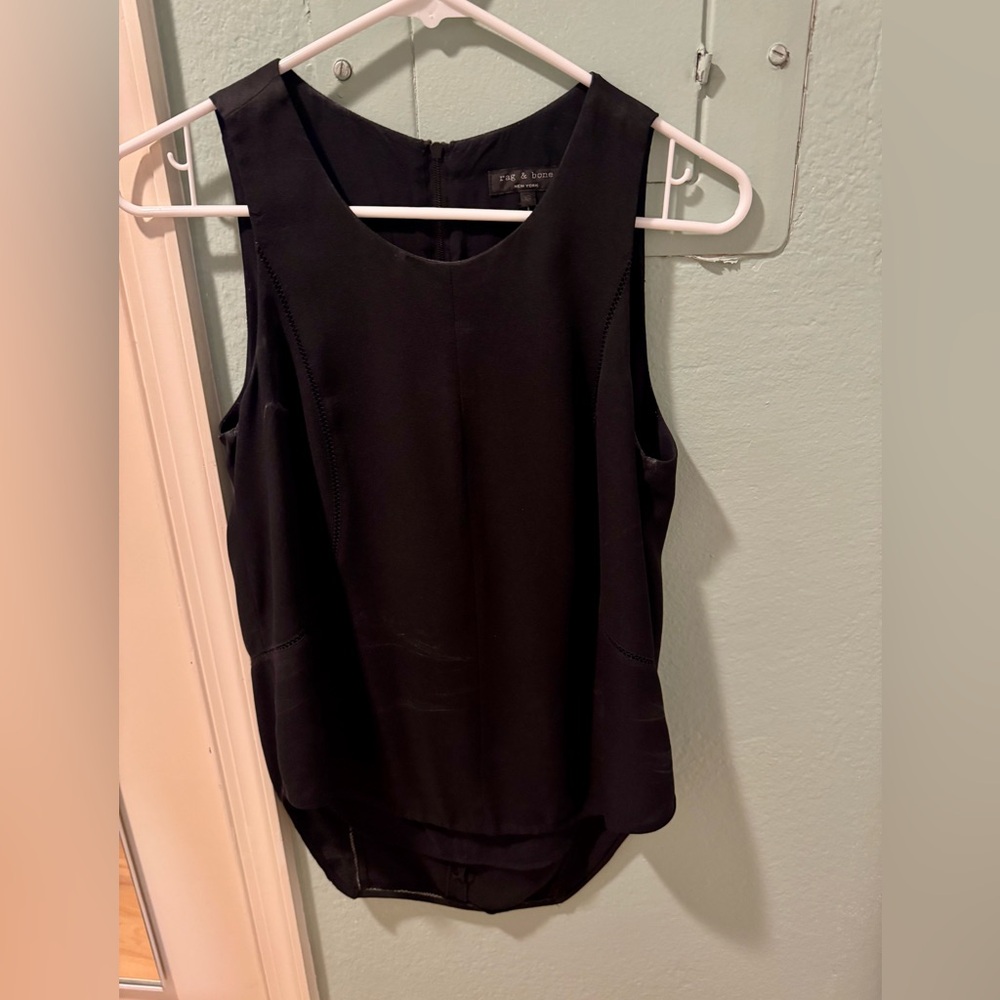 Rag and Bone Black Racerback Sleeveless Top